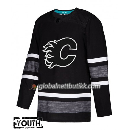 Calgary Flames Hockeydrakt Blank Svart 2019 NHL All-Star Adidas Authentic - Barn